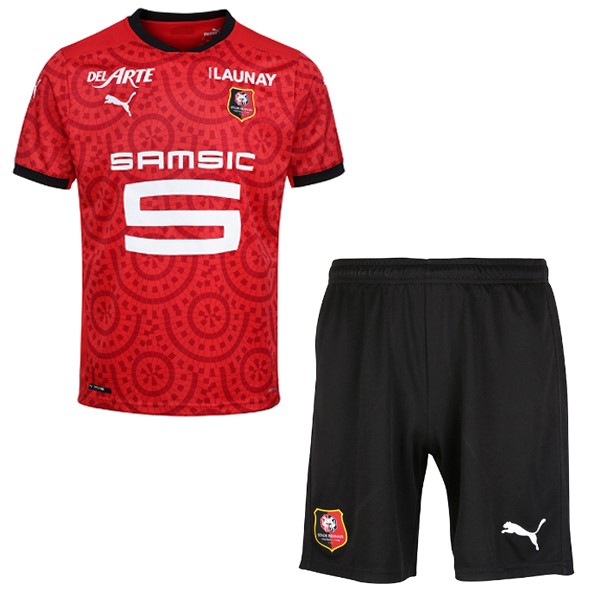 Camiseta Stade Rennais 1ª Kit Niños 2020 2021 Rojo